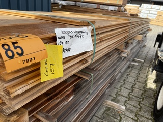 Ca. 60x Douglas wisselsponning/halfhoutsrabat, 18x190mm, lengte 400cm